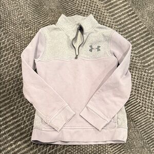 Under Armour Lavender and Gray Quarter-Zip